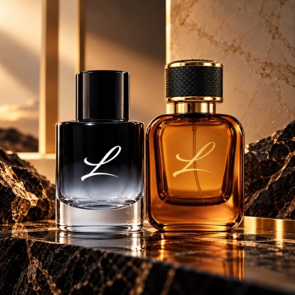 Imperio and Majestic 50ml eau de parfum bottles from the Lex Signature Line his and hers combo set